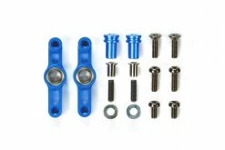54574 | Tamiya TT-02 Blue Aluminium Steering Rack Set W/ Bearings