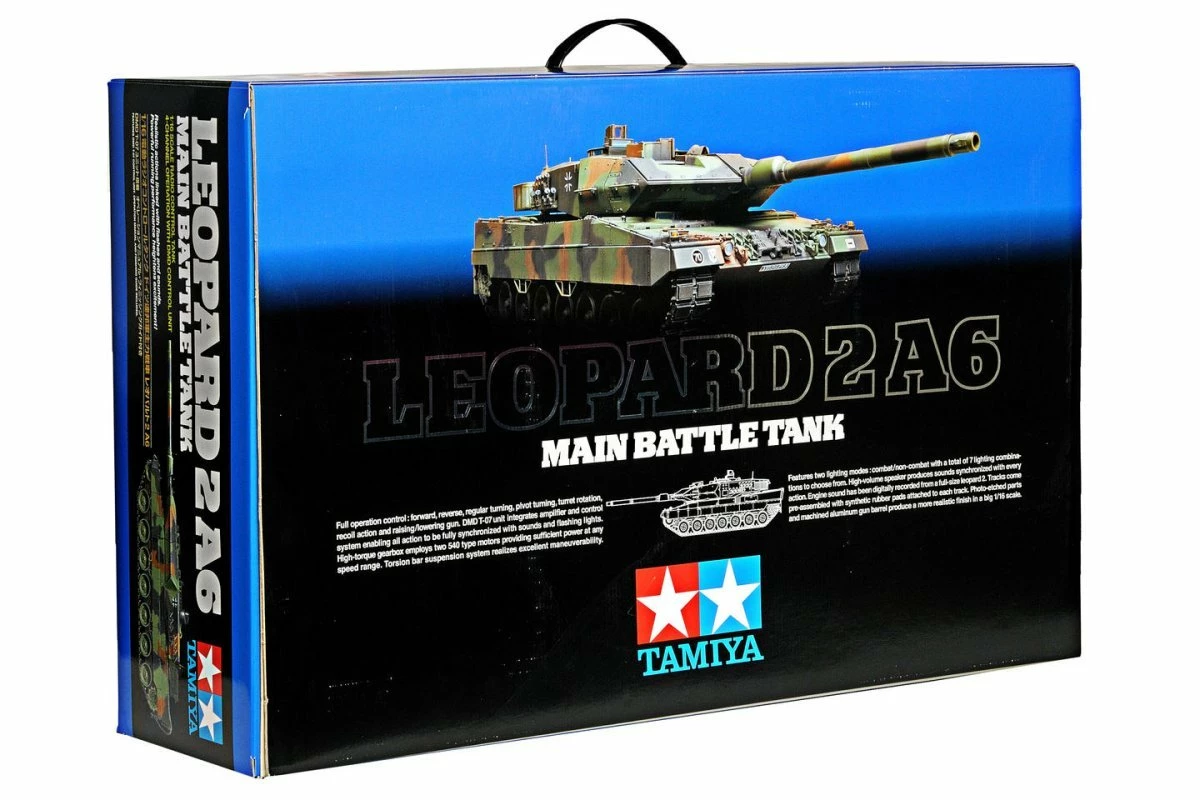 56020 | Tamiya 1/16 Leopard 2A6 Scaled RC Tank Kit W/ Fully Optioned - Image 2