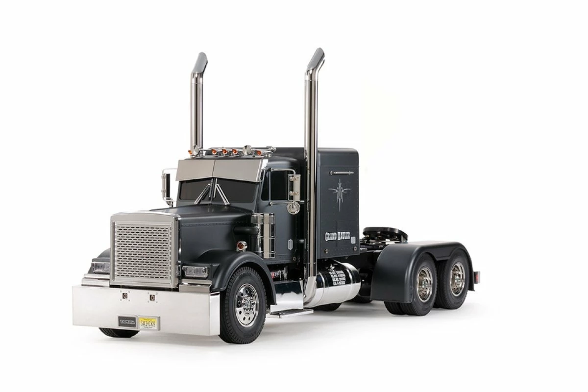 56356 | Tamiya 1/14 Grand Hauler Scaled Tractor Truck Kit - Black