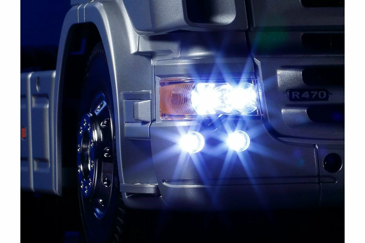 56364 | Tamiya 1/14 Scania R470 Highline Scaled Tractor Truck Kit - Silver Edition - Image 9