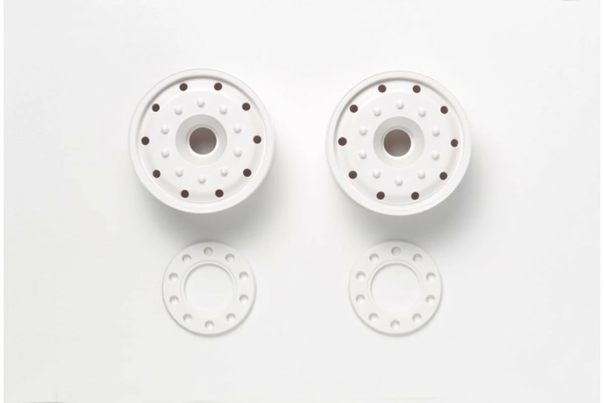56544 | Tamiya 1/14 1.7" Truck White Rims 2Pc