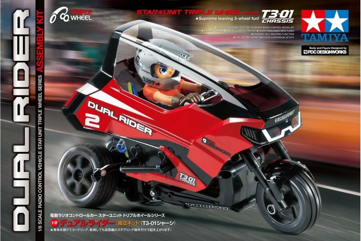 57407 | Tamiya T3-01 Dual Rider RC Trike Kit - Image 7