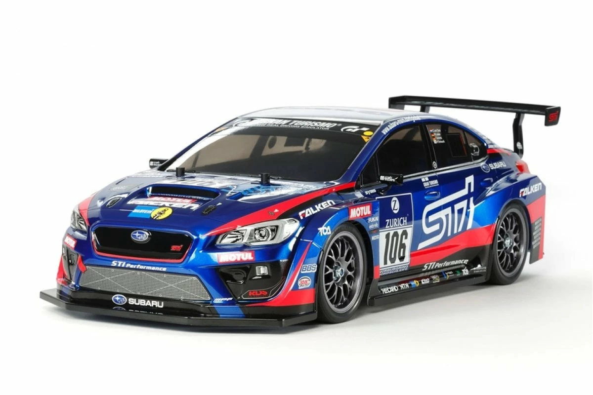 58645 | Tamiya 1/10 TT-02 Subaru WRX STI NBR Challenge Electric On Road RC Car Kit
