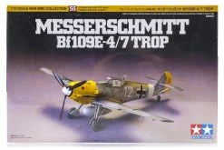 60755 | Tamiya 1/72 Messerschmitt Bf109 E-4/7 Trop Fighter Scaled Plastic Model Kit
