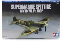 60756 | Tamiya 1/72 Supermarine Mk.Vb/Mk.Vb Trop. Spitfire Fighter Scaled Plastic Model Kit
