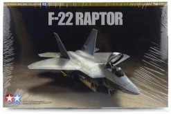 60763 | Tamiya 1/72 F-22 Raptor Jet Scaled Plastic Model Kit