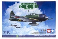 60785 | Tamiya 1/72 Mitsubishi A6M3/3a Model 22 Zeke Zero Fighter Scaled Plastic Model Kit