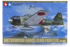 61025 | Tamiya 1/48 Mitsubishi A6M3 Hamp Zero Fighter Scaled Plastic Model Kit