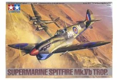 61035 | Tamiya 1/48 Supermarine Spitfire Mk.Vb Trop. Fighter Scaled Plastic Model Kit