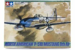 61040 | Tamiya 1/48 North American P-51 Mustang 8th AF Fighter Scaled Plastic Model Kit