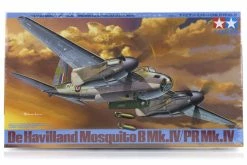 61066 | Tamiya 1/48 De Havilland Mosquito B Mk.IV/PR Mk.IV Bomber Scaled Plastic Model Kit