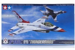 61102 | Tamiya 1/48 Lockheed Martin Block 32/52 F-16 C Fighting Falcon Thunderbirds Jet Scaled Plastic Model Kit