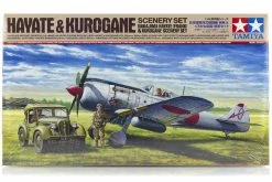 61116 | Tamiya 1/48 Nakajima Hayate Frank Fighter W/Kurogane Scenery Set Scaled Plastic Model Kit