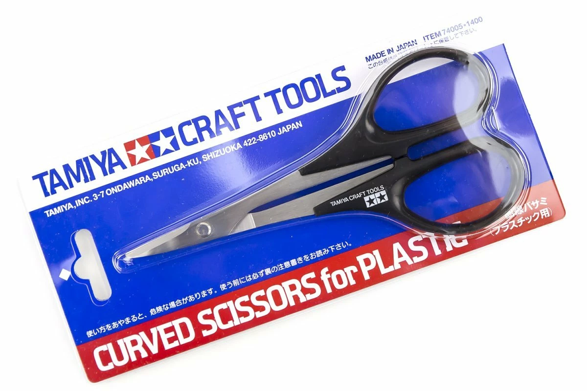 74005 | Tamiya Modeling Curved Scissors For Plastic Parts
