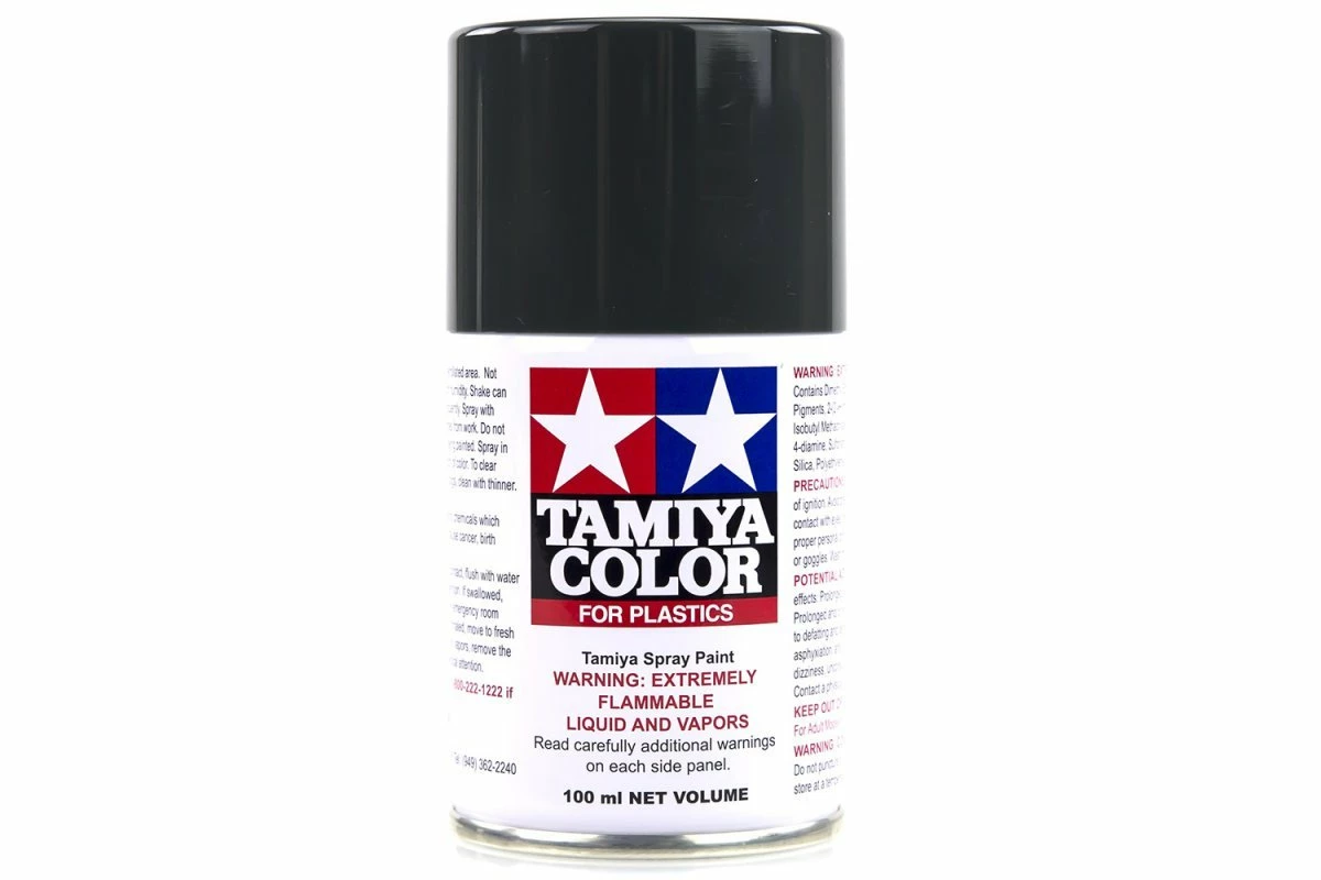 85063 | Tamiya TS-63 Nato Black Lacquer Spray Paint 100ml