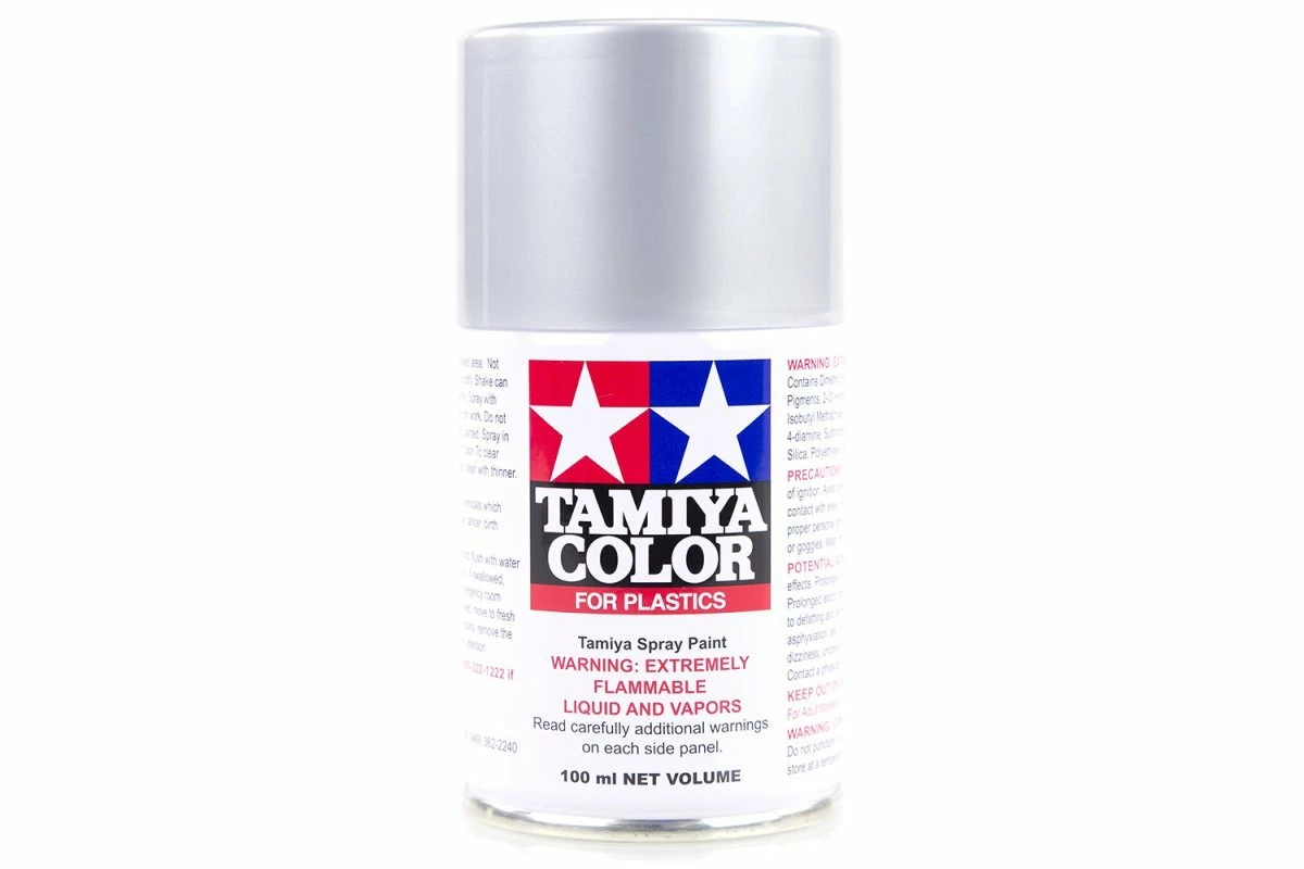 85083 | Tamiya TS-83 Metallic Silver Lacquer Spray Paint 100ml