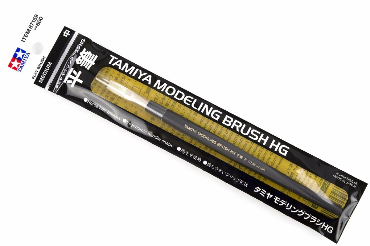 87159 | Tamiya High Grade Medium Modelling Flat Paint Brush