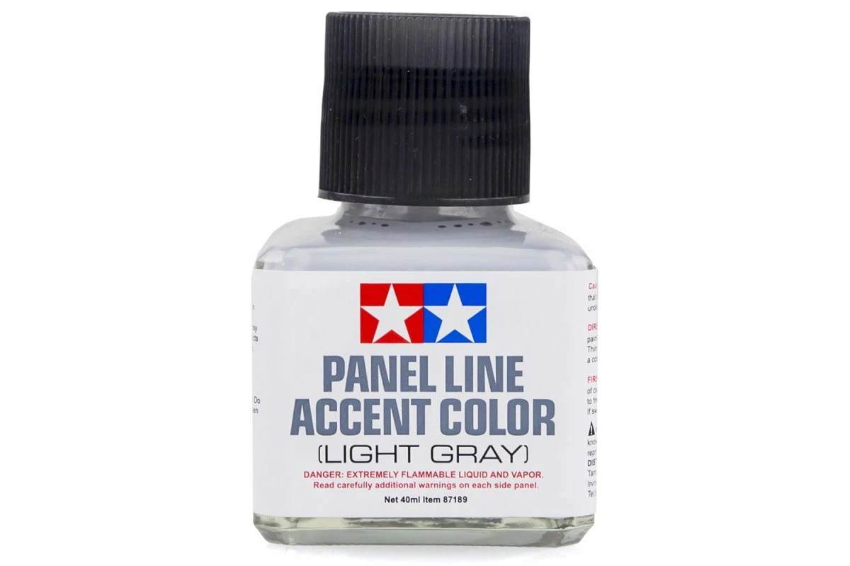 87189 | Tamiya Light Grey Panel Line Accent Colour Paint 40ml