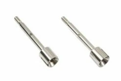 9808039 | Tamiya Metal Long Wheel Axles 2Pcs
